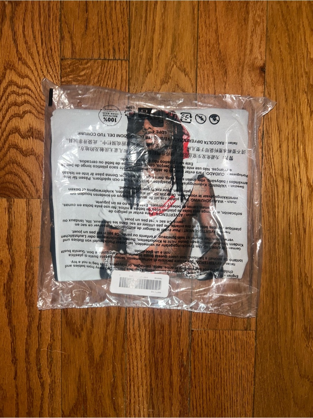 Supreme Playboi Carti FW25 Black T-Shirt Size Large NEW